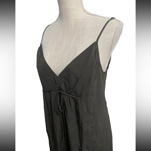 Twelfth Street by Cynthia Vincent - Silk Mini Slip Dress Size S Brown EUC - Picture 3 of 9